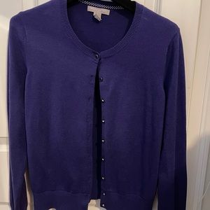 Banana Republic purple cardigan